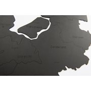Houten Landkaart Nederland Muurdecoratie