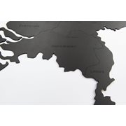 Houten Landkaart Nederland Muurdecoratie