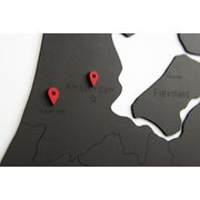 Houten Landkaart Nederland Muurdecoratie