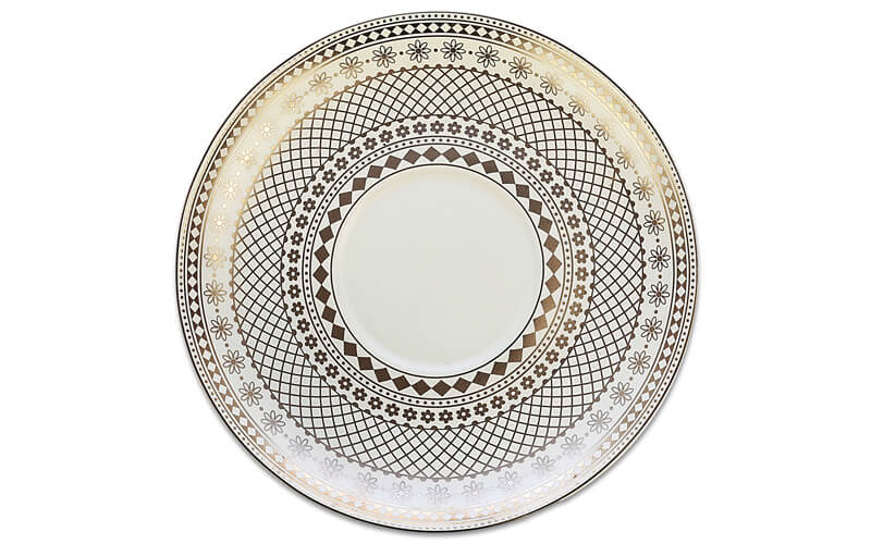 Kop & Schotel Georgia Lace Pearl 24kr Goud Christina Re