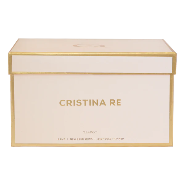 Theepot Ivory 2 kops 24kt Goud Christina Re