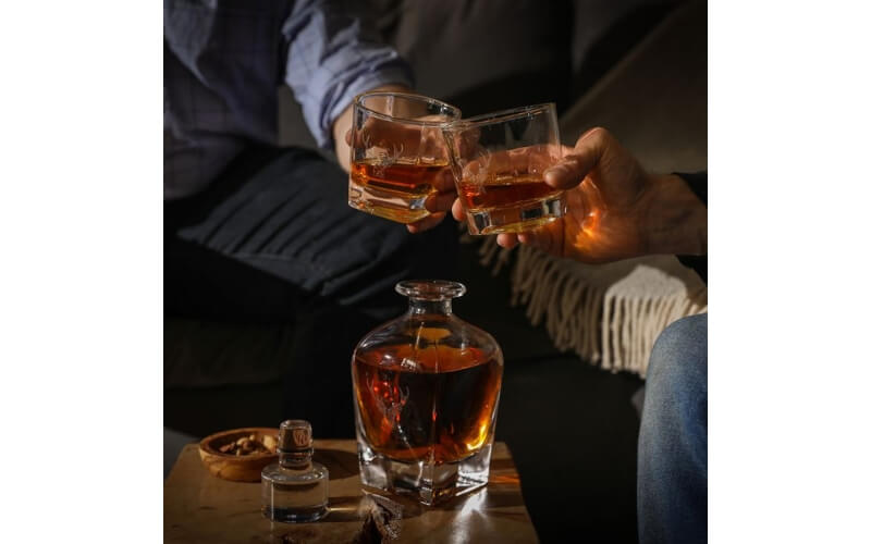 Whisky Karaf en Glas Edelhert Selbrae House