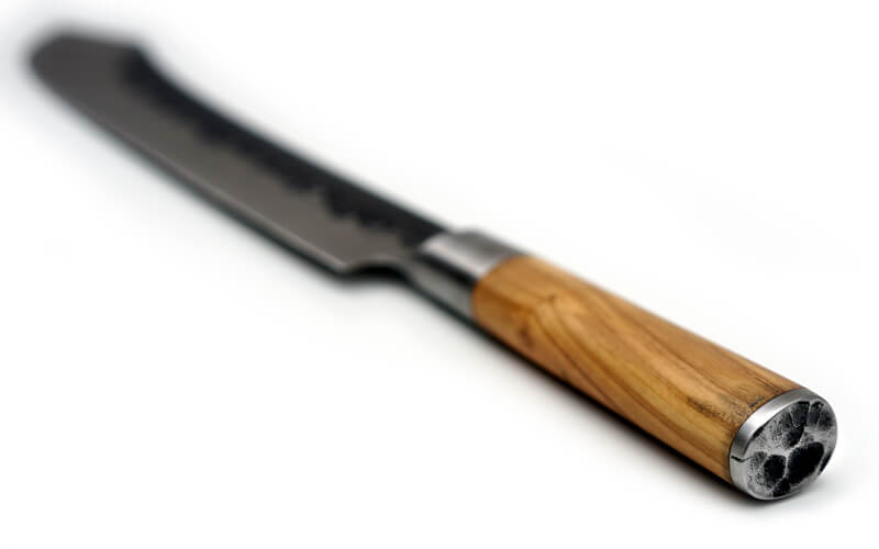 Forged Olive Slagersmes-Aanzetstaal Set