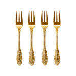 Gebaksvorkjes Vintage 24 Kr Goud Verguld Christina Re | Kadeloo