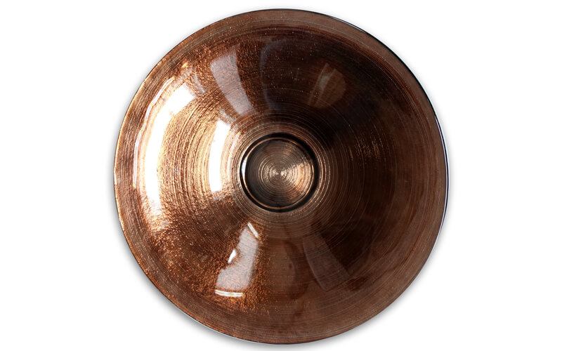 Luxe Schaal Bombay-IVV Glas Tobacco