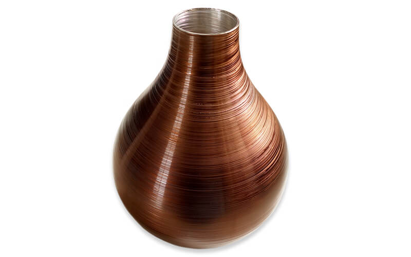 Luxe Vaas Glas Bombay-IVV Tobacco 31cm