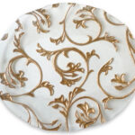 Ovalen Schaal 41cm Bisanzio-IVV Gouden decoratie | Kadeloo
