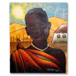 Schilderij African van Patricio Correa | Kadeloo