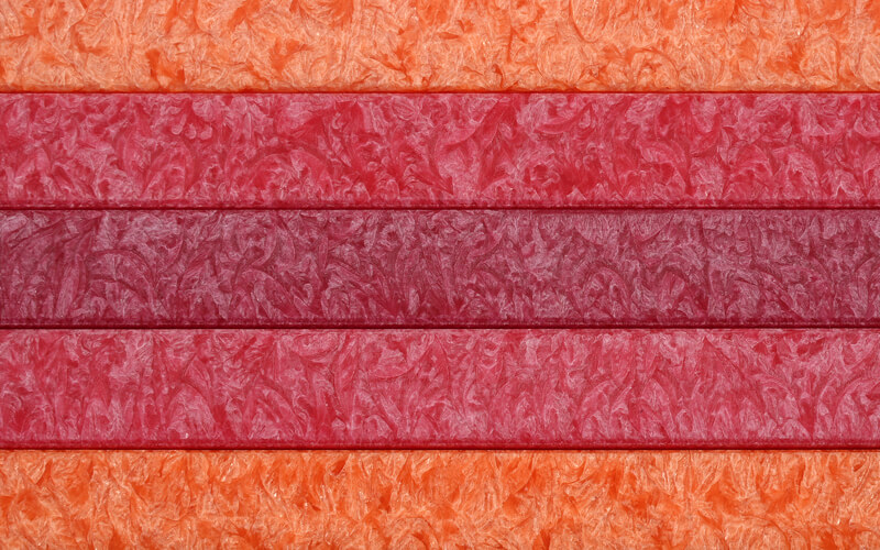 Vierkante Kaarsen met Houder Geschenkset Rood