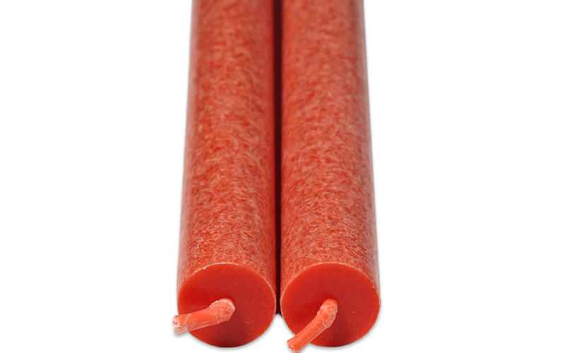 Kaarsen Koraalrood 35cm 2 Stuks Rondo
