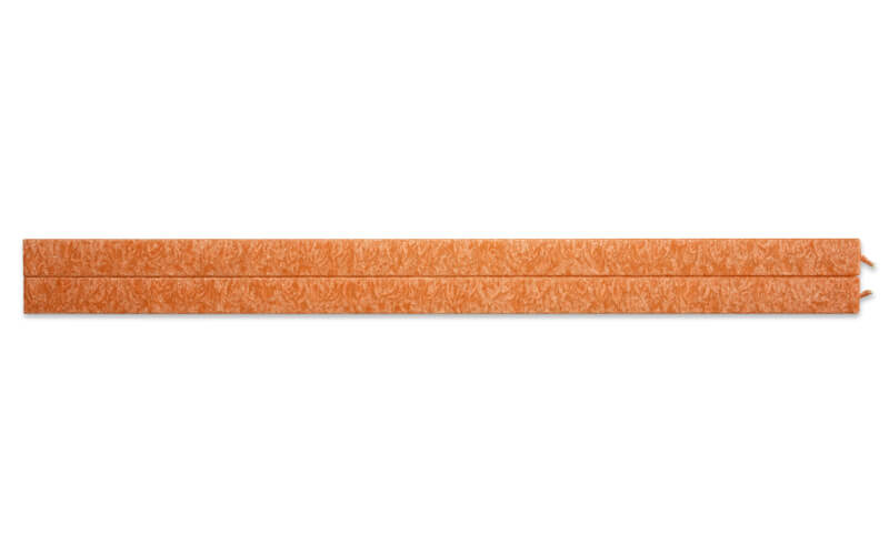 Vierkante Kaarsen Oranje 2 Stuks Amabiente