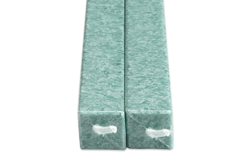 Vierkanten Kaarsen Aqua 2 Stuks Amabiente