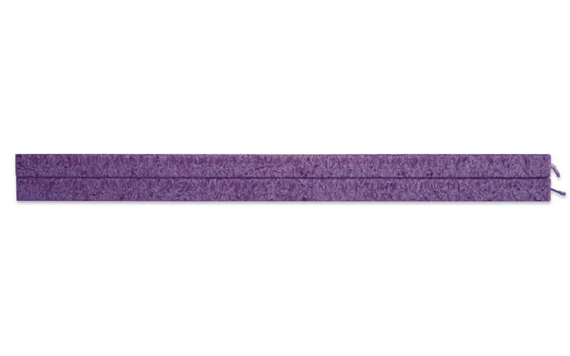 Vierkante Kaarsen Aubergine 2 Stuks Amabiente