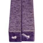 Vierkante Kaarsen Aubergine 2 Stuks Amabiente | Kadeloo