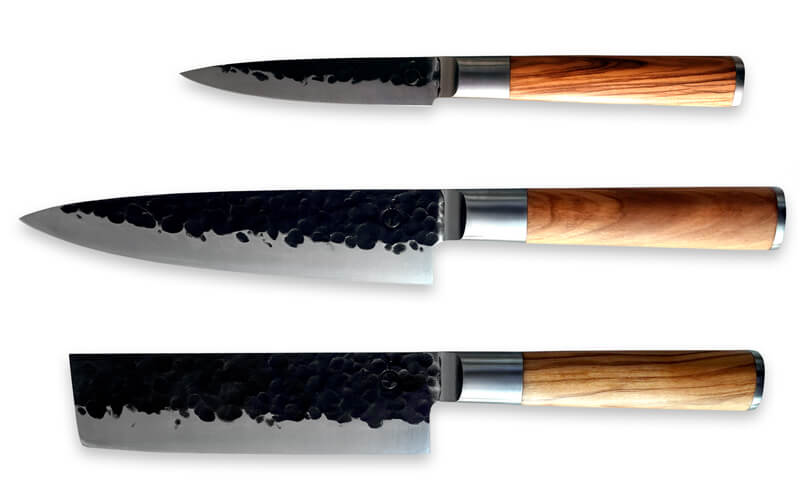 Forged Olive Keukenmessen set 3-Delig