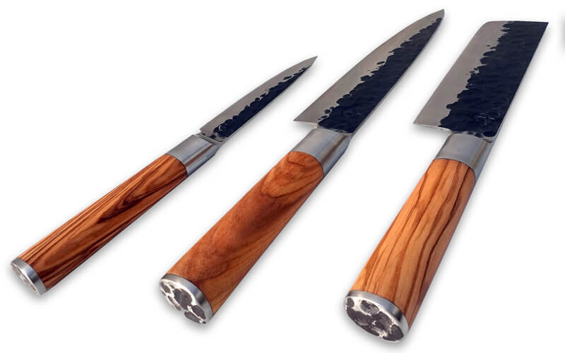 Forged Olive Keukenmessen set 3-Delig
