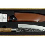Forged VG10 Koksmes-Leren hoes | Kadeloo