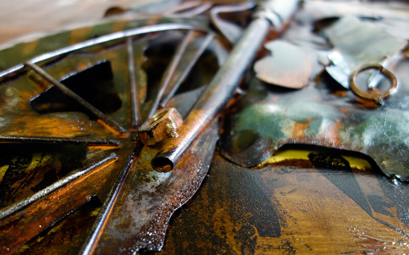 Metalen Schilderij 3D Motor-Route66 Gave Specials