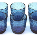 Waterglazen Sixties-IVV Blauw uni | Kadeloo