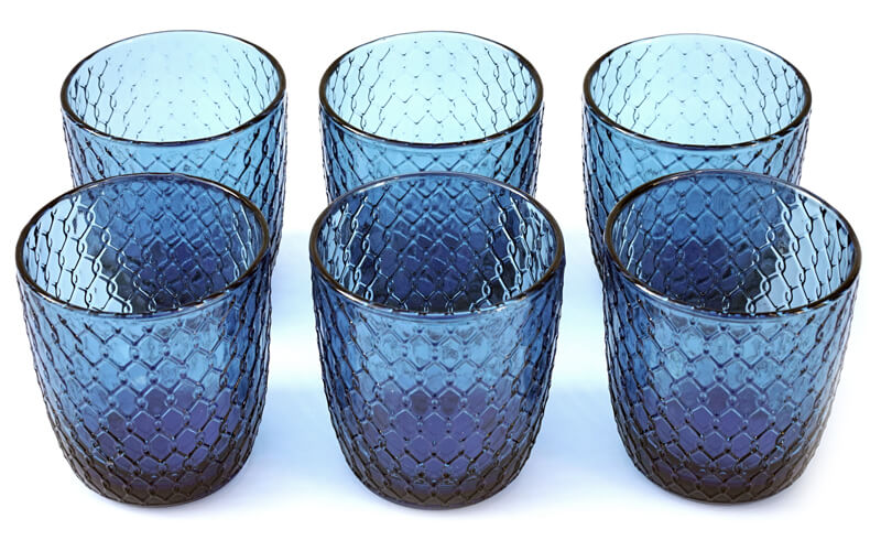 Waterglazen Sixties-IVV Blauw uni
