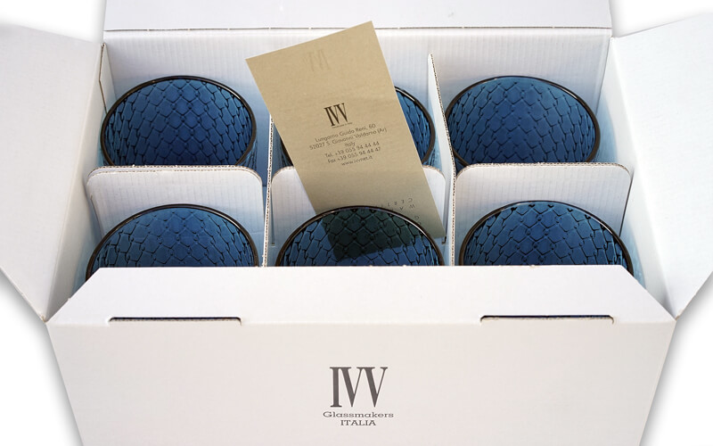 Waterglazen Sixties-IVV Blauw uni