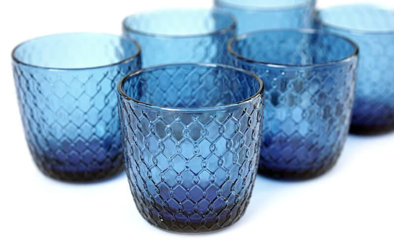 Waterglazen Sixties-IVV Blauw uni