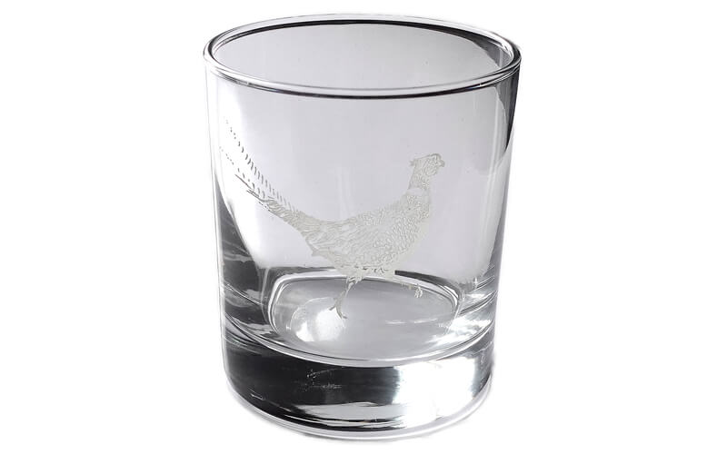 Whiskyglas met onderzetter Fazant Selbrae House