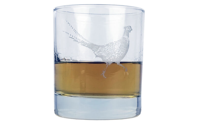 Whiskyglas met onderzetter Fazant Selbrae House