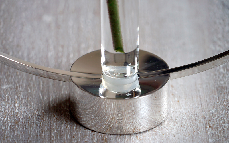 Luxe Kandelaar Rond Zilver 'Gloria' Klong Klein
