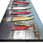 Metalen Schilderij 3D Zeilboten Gave Specials | Kadeloo