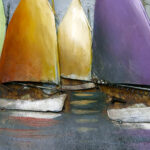 Metalen Schilderij 3D Zeilboten Gave Specials | Kadeloo