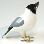 Houten vogel miniatuur Kokmeeuw | Kadeloo