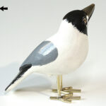 Houten vogel miniatuur Kokmeeuw | Kadeloo