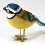 Houten vogel miniatuur Pimpelmees | Kadeloo