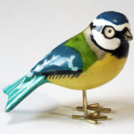 Houten vogel miniatuur Pimpelmees | Kadeloo