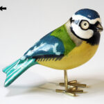 Houten vogel miniatuur Pimpelmees | Kadeloo