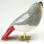Houten vogel miniatuur Grijze-roodstaart-papegaai | Kadeloo