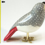 Houten vogel miniatuur Grijze-roodstaart-papegaai | Kadeloo