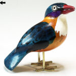 Houten vogel miniatuur IJsvogel | Kadeloo