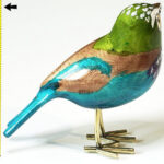 Houten vogel miniatuur Vorkstaartscharrelaar | Kadeloo