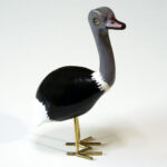 Houten vogel miniatuur Struisvogel | Kadeloo