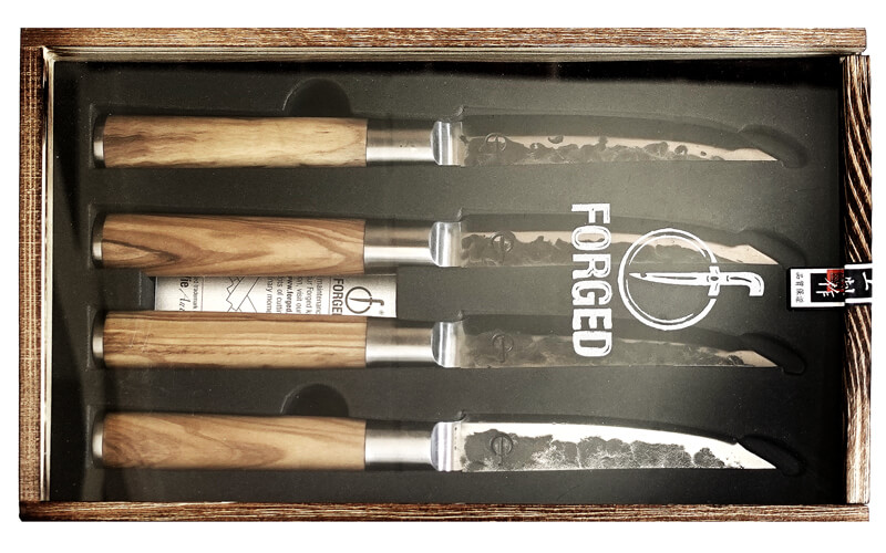 Forged Olive Steakmessen 4stuks