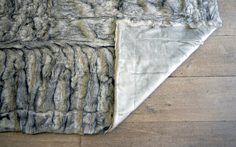 Plaid Cocooning Wolf Gris