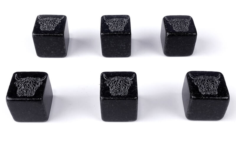 Whisky Stones Schotse Hooglander Set 6-Delig Selbrae House