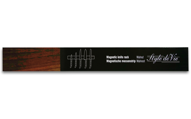 Magnetisch Messenrek Walnoot 50cm