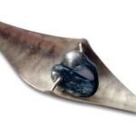 Decollier pérola de aqua Zilver | Kadeloo