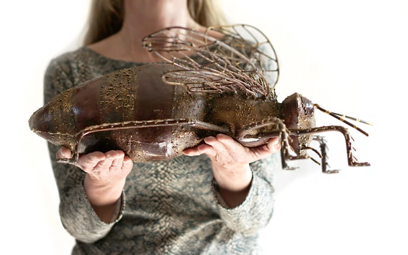 BIJ - Metalen 3D Tuindecoratie 54 x 66 cm
