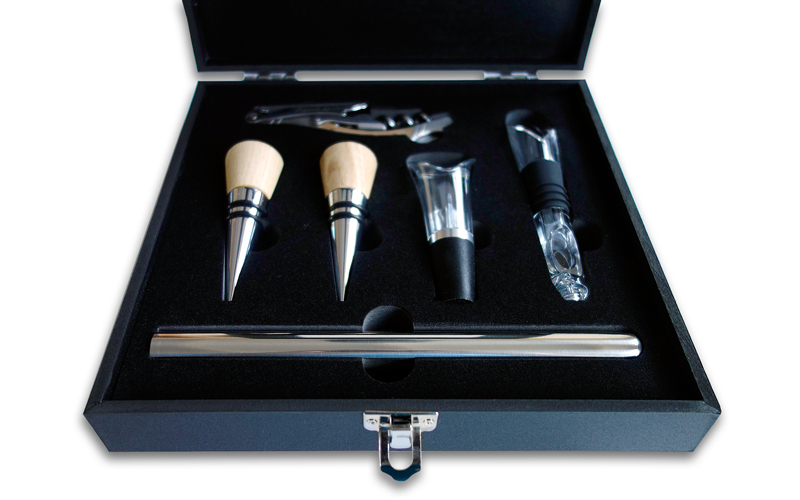 Kurkentrekker Luxury Line Eiken met accessoires