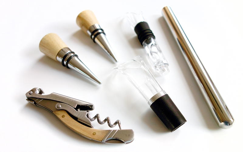 Kurkentrekker Luxury Line Eiken met accessoires