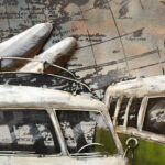 Metalen Schilderij 3D VW Busjes Gave Specials | Kadeloo